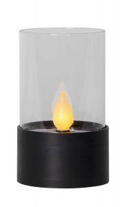 PULOUN Solcellslykta 14cm Svart