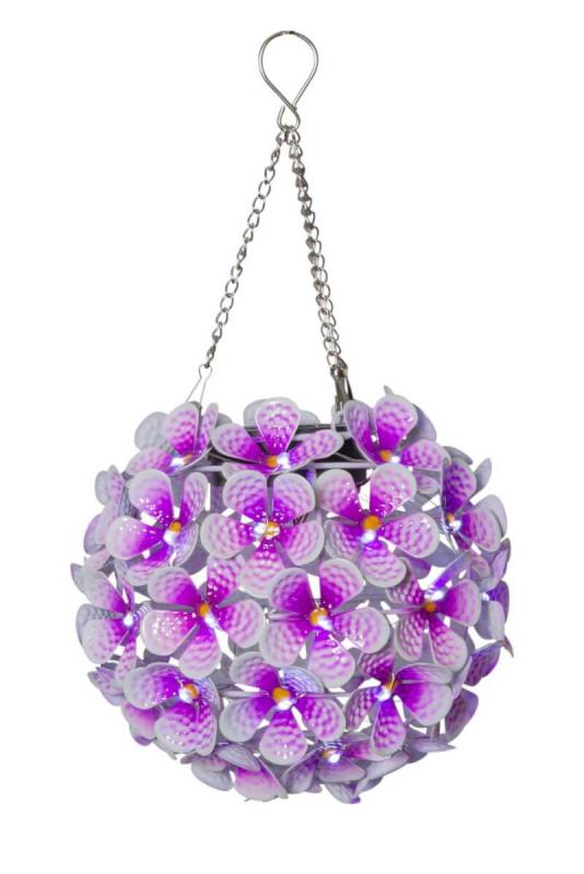 HORTENSIA Solcellsdekoration 16cm Rosa