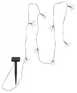 FIREWORK SOLAR Solcells-ljusslinga 2,1m Svart/Varmvit