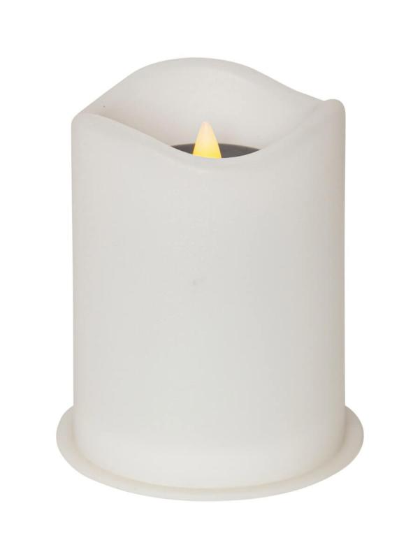 SAUL Solcellsljus 10cm Vit