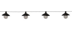 GLOBE SHADE Solcells-ljusslinga 180cm Svart