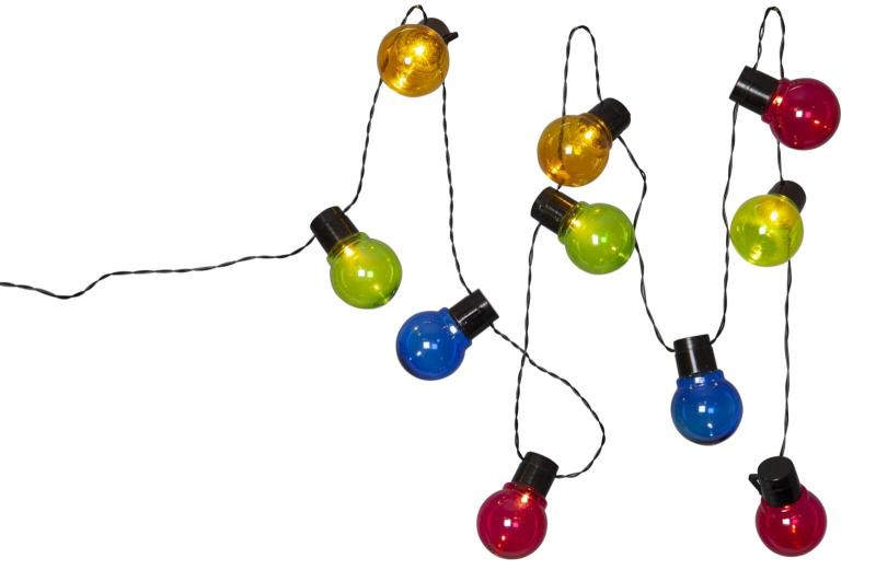 PARTAJ MULTI Solcells-ljusslinga 180cm Flerfärgad