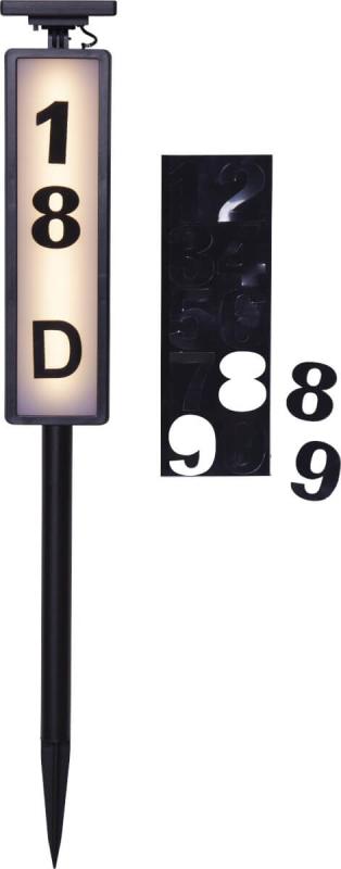 PATHY Solcells-pollare 73cm Svart