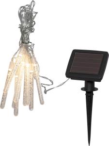 BUBBLY LIGHT-CHAIN Solcells-ljusslinga 180cm 10LED Varmvit/Klar