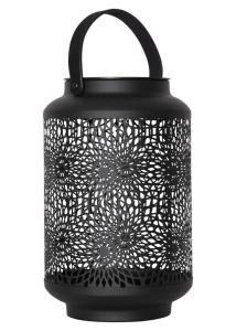 MANDALA Solcellslykta 30cm Svart