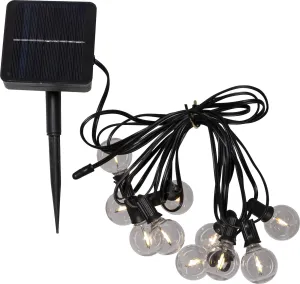 GLOBE MINI Solcells-ljusslinga 270cm Svart