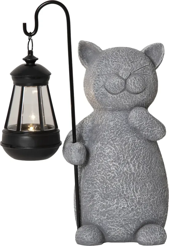 SMILLA Solcellsdekoration 29,5cm Grå