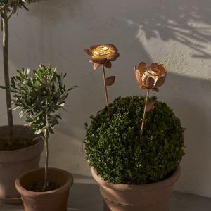 OXIDA Solcellsdekoration 51cm 2-Pack Blommor