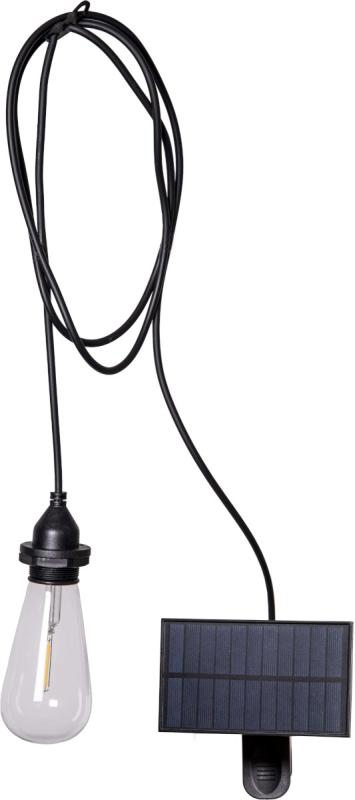 CORD SET Solcells sladdställ E27 200cm Svart IP44