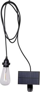 CORD SET Solcells sladdställ E27 200cm Svart IP44