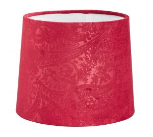 LAMPSKÄRM Sammet 20/17cm Vinröd
