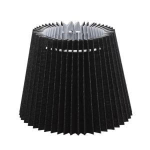 ORIVA Skärm Veckad 16cm Svart