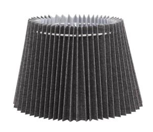 ORIVA Skärm Veckad Oval 15cm/22cm Grå