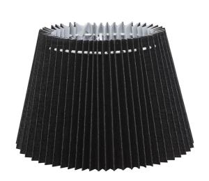 ORIVA Skärm Veckad Oval 15cm/22cm Svart