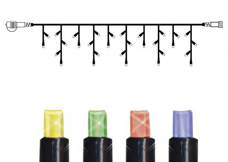 SYSTEM 24 Extra Istappsslinga 3m 49LED IP44 Flerfärgad