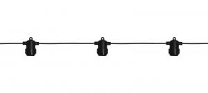 EXTRA SYSTEM 24 Ljusslinga 400cm Svart IP44