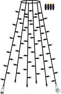 EXTRA SYSTEM 24 Ljusslinga 28cm 84LED Svart IP44