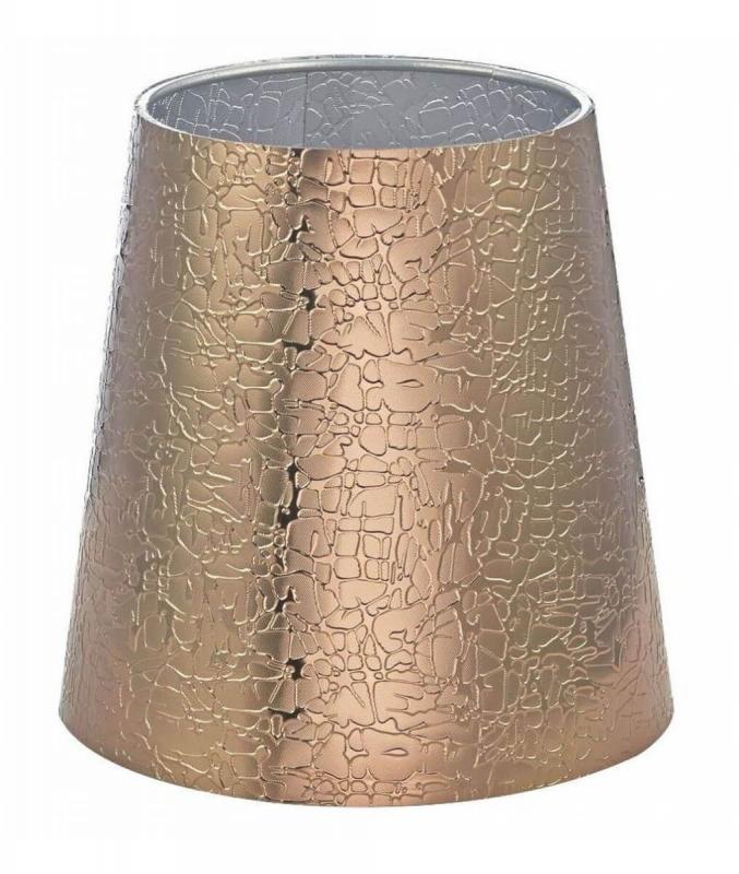 LAMPSKÄRM PVC 17cm Guld/Silver
