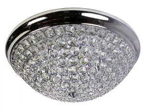 ORIVA Plafond Kristall K9 46cm Krom/Klar IP20