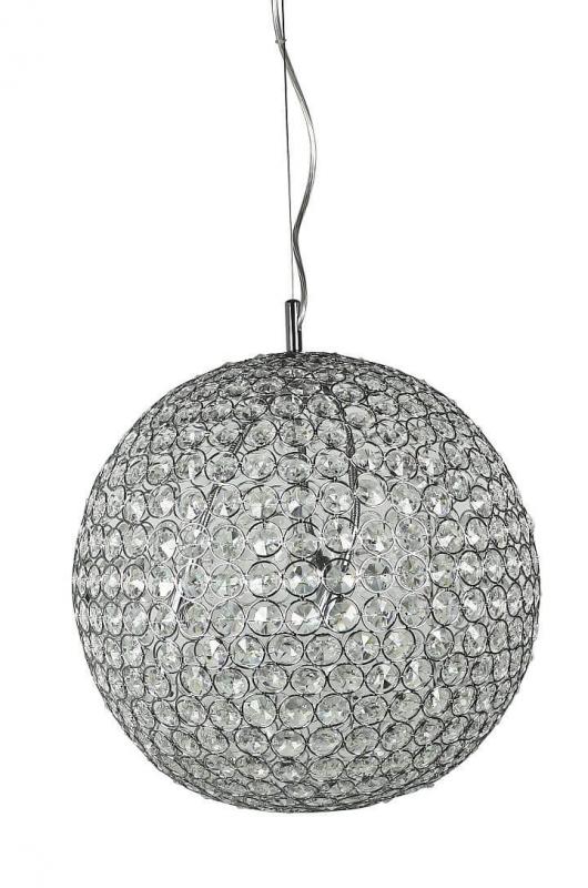 ORIVA Takpendel Kristallboll K9 40cm Krom