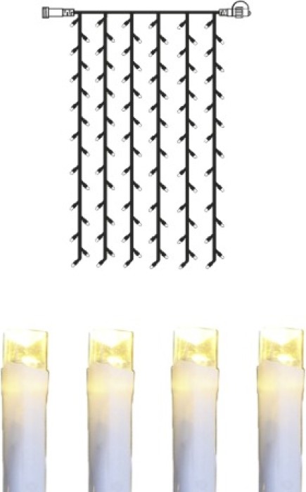 System Decor Gardin 84 LED Varmvit/Vit