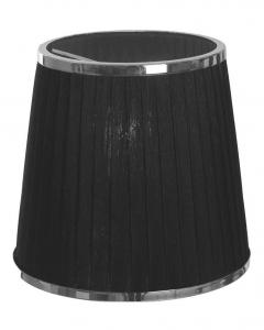 ORIVA Lampskärm Organza 14cm Svart/Krom