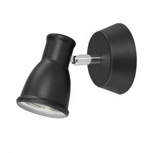 ORIVA Väggspot 12cm Svart