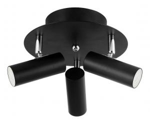 ORIVA Takspot Rund MiniGU10 3L 23cm Svart