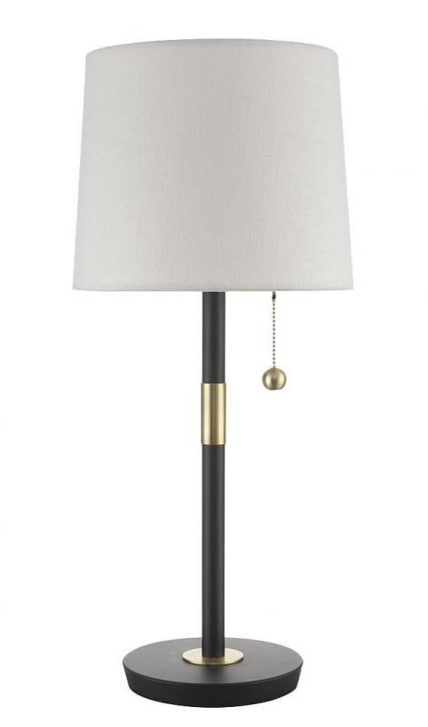 STOCKHOLM Bordslampa 52cm Svart/Vit