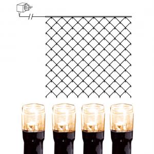 Ljusnät 3x3m Serie LED Varmvit/Svart