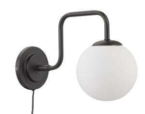 LONDON Vägglampa 21cm Svart