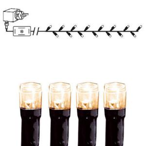 SERIE LED Ljusslinga 7m 120LED IP44 Varmvit Svart