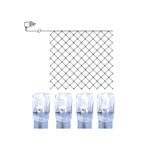 Ljusnät 3x3m Serie LED Kallvit/Transparent