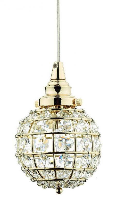 FÖNSTERLAMPA Kristallboll K9 10cm Mässing