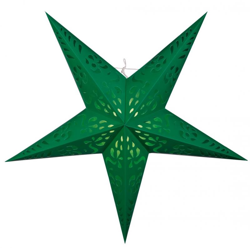 Fine Pappersstjärna 60 cm Grön
