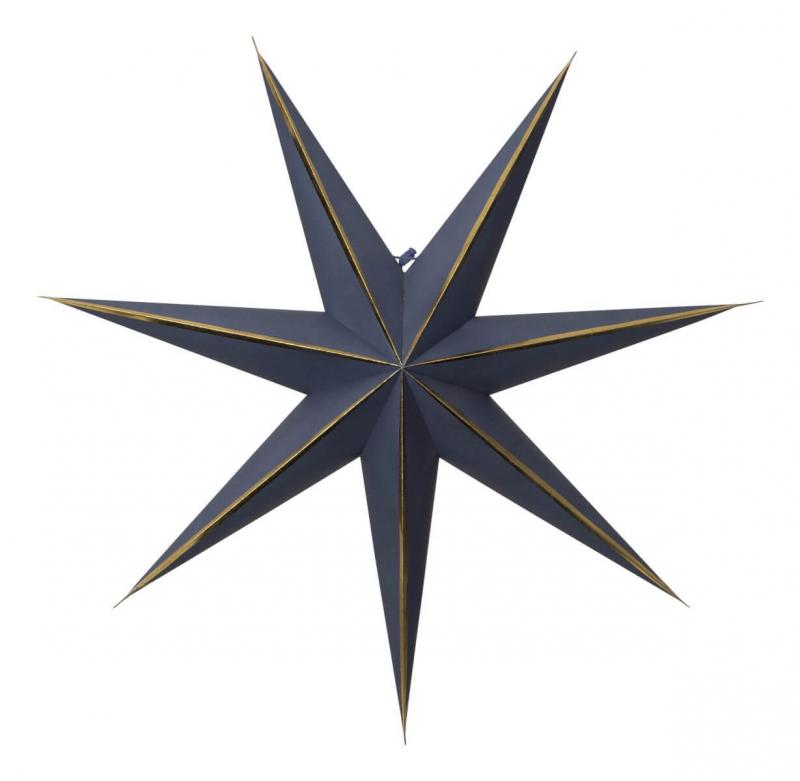 LYSA Pappersstjärna 63cm Blå