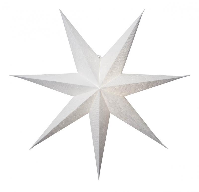 DECORUS Pappersstjärna 80cm Vit