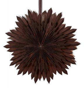 ICE Pappersstjärna 50cm Brun