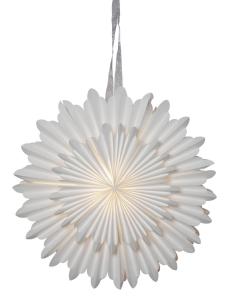 CRYSTAL Pappersstjärna 50cm Vit