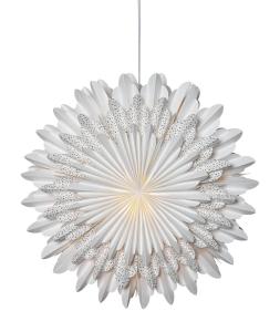 SNOW Pappersstjärna 50cm Vit/Guldprickar