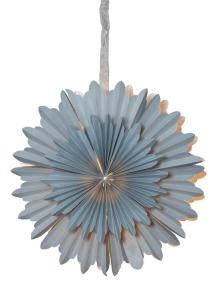 CRYSTAL Pappersstjärna 50cm Blå