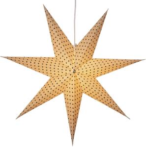 COTTON Prickig Pappersstjärna 60cm Beige