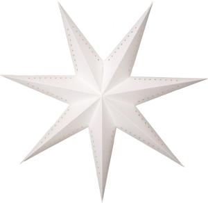MIKA Lös Pappersstjärna 60cm Vit