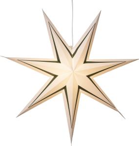 STRIPE Pappersstjärna 77cm Grön/Vit