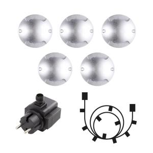 ZENIT DUO Decklight 7cm 5-Pack inkl. Trafo 12V IP67