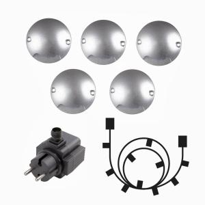 ZENIT Decklight 7cm 5-Pack inkl. Trafo 12V IP67