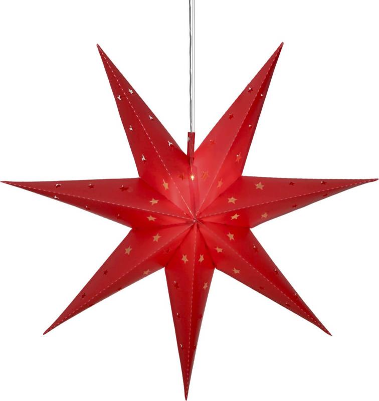 ALICE Stjärna 60cm 12LED IP44 Röd