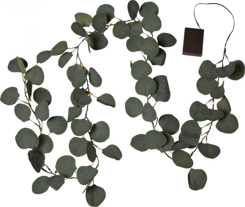 EUCALYPTUS Girland Batteri 20L 1,8m Grön