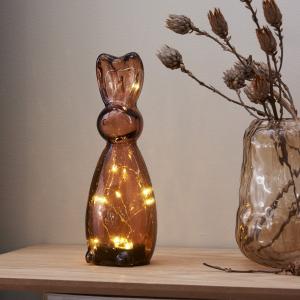 HARRY BROWN Glasdekoration Batteri 25cm Brun