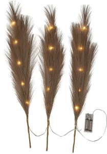 PLUMES Dekorationskvist 65cm Brun Batteri